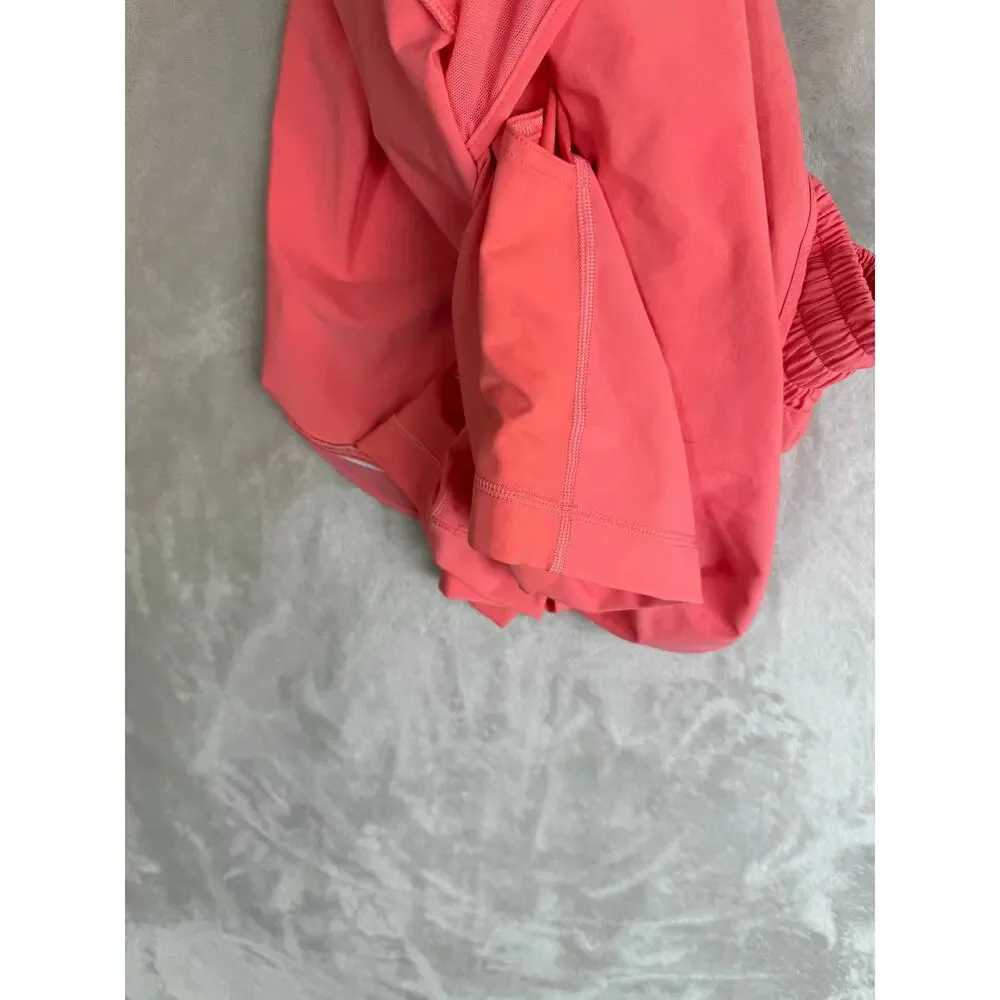 Lululemon Hotty Hot High Rise Long Tennis Golf Skirt Pink 4